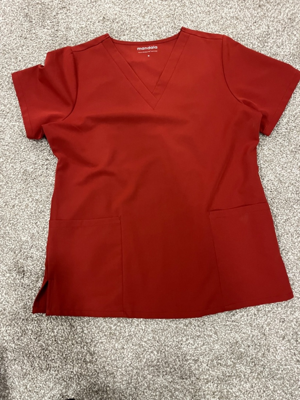 Mandala V-Neck Scrub Top